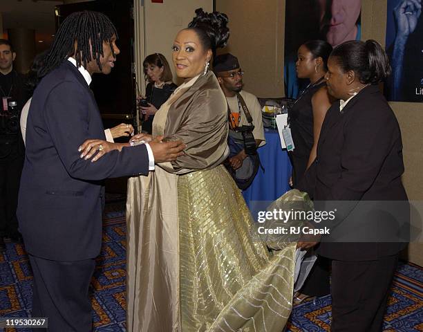 Nile Rodgers & Patti LaBelle during 34th Annual Songwriters Hall Of Fame Awards - Pressroom at Marriott Marquis in New York City, New York, United...