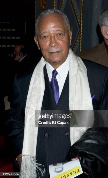 David Dinkins, former Mayor of New York City during Jerry Orbach Memorial Celebration at Richard Rogers Theatre in New York City, New York, United...