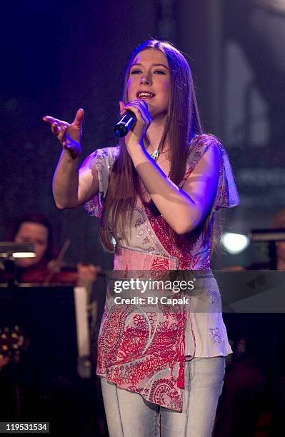 Hayley Westenra performance during New Zealander Classical Performer Hayley Westenra Celebrates her First International CD release of "Pure" at Times...