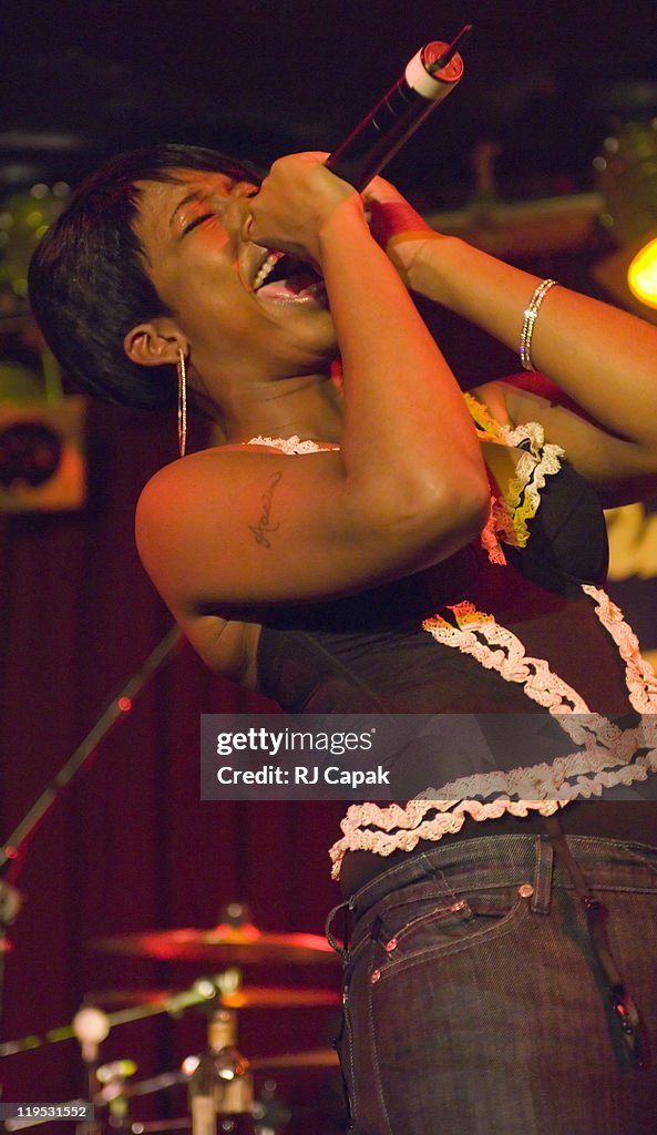 Shreefa Rapper Shareefa during Shareefa Performs Songs From Her Introductory Album ...