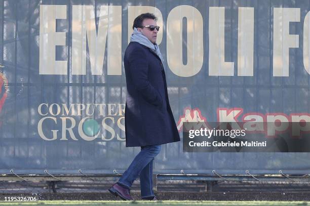 Fabrizio Corsi president of Empoli FC during training session on January 22, 2020 in Empoli, Italy.