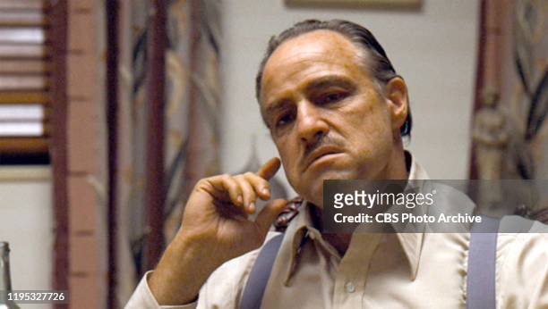 Marlon Brando as Vito Corleone in 'The Godfather, ' the movie based on the novel by Mario Puzo and directed by Francis Ford Coppola. Initial...