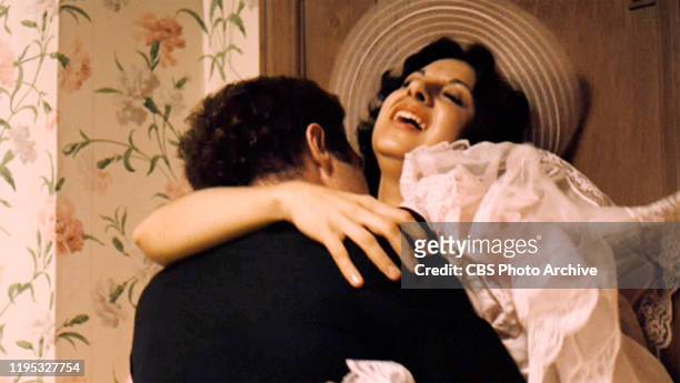 James Caan as Santino 'Sonny' Corleone cheating with Lucy Mancini, played by Jeannie Linero in 'The Godfather, ' the movie based on the novel by...
