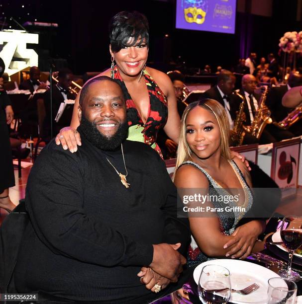 Killer Mike, Atlanta Mayor Keisha Lance Bottoms and Shana Render attend 36th Annual Atlanta UNCF Mayor’s Masked Ball at Atlanta Marriott Marquis on...