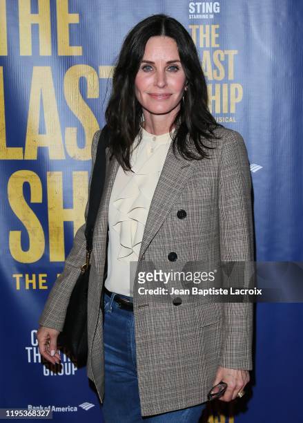 Courteney Cox attends the The Last Ship Opening Night Performance on January 22, 2020 in Los Angeles, California.