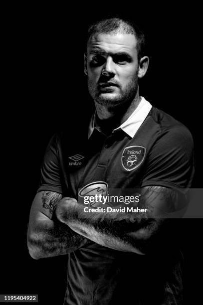 Dublin , Ireland - 4 September 2014; Anthony Stokes during a Republic of Ireland Portrait Session at Portmarnock Hotel & Golf Links in Portmarnock,...