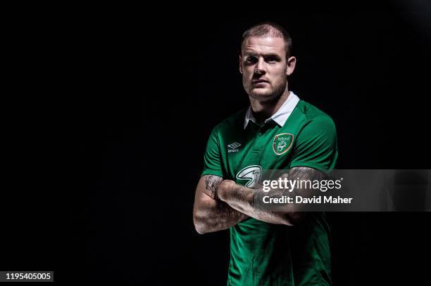 Dublin , Ireland - 4 September 2014; Anthony Stokes during a Republic of Ireland Portrait Session at Portmarnock Hotel & Golf Links in Portmarnock,...