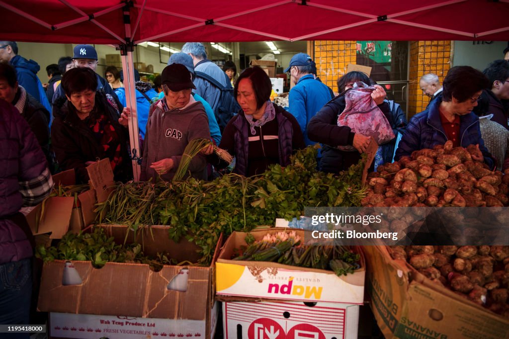 Festive Decorations And Preparations In San Francisco Chinatown Ahead Of Lunar New Year