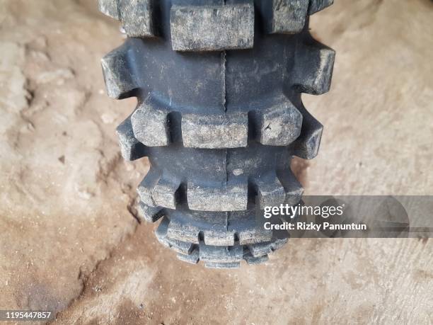 close-up of motocross tires - motocross gear stock pictures, royalty-free photos & images