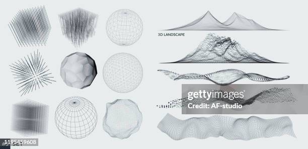 3d 元素集 - oscilloscope 幅插畫檔、美工圖案、卡通及圖標