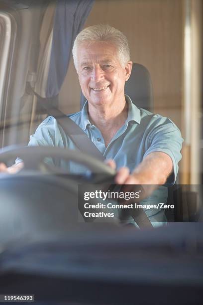 Old Rv Driver Men Smiling In Camper Van Photos and Premium High Res Pictures - Getty ...