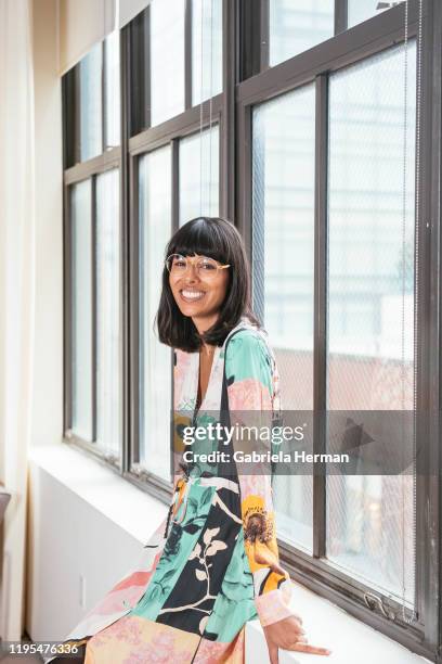 Founder of bybabba brand marketing agency, Babba Canales Rivera is photographed on April 4, 2018 in New York City.