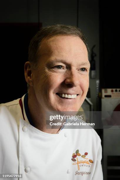 Pastry chef and chocolatier, Jacques Torres is photographed for Bloomberg Magazine on February 2, 2019 in New York City.