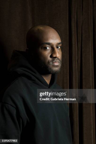 Designer Virgil Abloh is photographed for Hemispheres Magazine on January 24, 2019 in New York City.