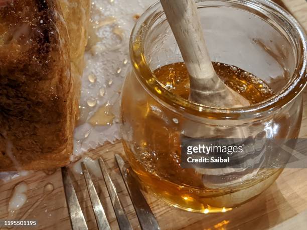 pure fresh honey breakfast at a restaurant in plano - plano texas stock pictures, royalty-free photos & images