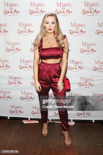 Bethany Lily April attends the launch of Muse by Coco De Mer at Sketch on January 23, 2020 in London, England.