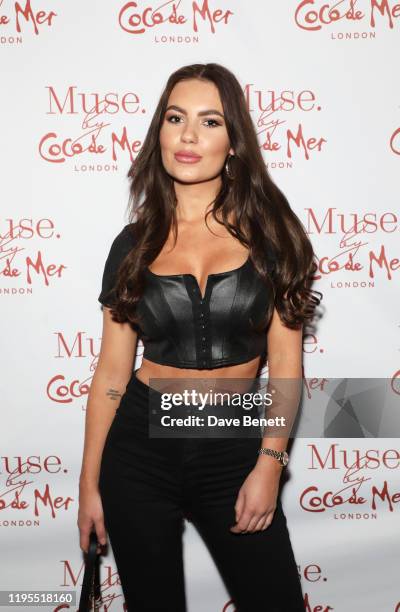 Chyna Ellis attends the launch of Muse by Coco De Mer at Sketch on January 23, 2020 in London, England.