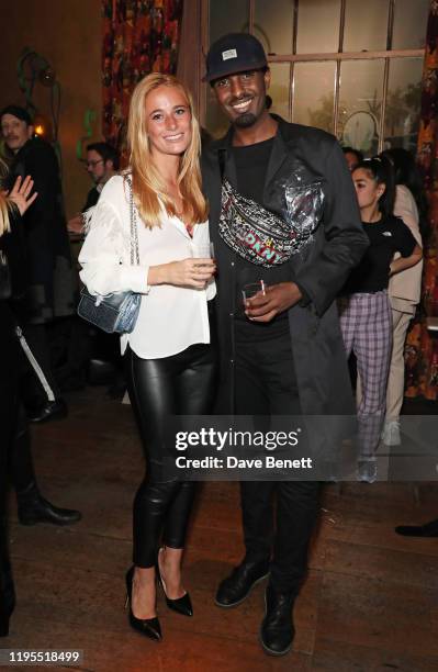 Rosi May and Mason Smillie attend the launch of Muse by Coco De Mer at Sketch on January 23, 2020 in London, England.