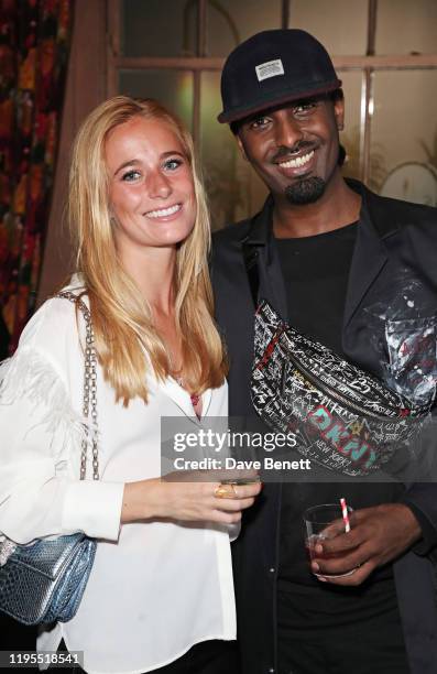 Rosi May and Mason Smillie attend the launch of Muse by Coco De Mer at Sketch on January 23, 2020 in London, England.