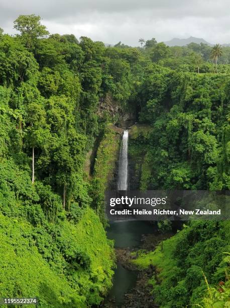 samoa sopoaga falls - samoa stock pictures, royalty-free photos & images