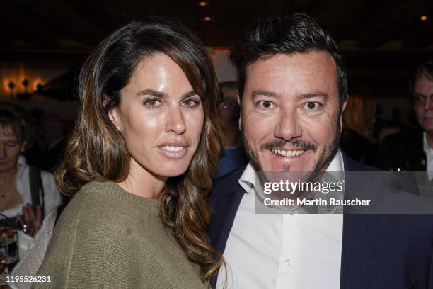 Nathalie and Rene Benko during the Climate Austrian World Summit on Hahnenkamm Race Weekend on January 23, 2020 in Kitzbuehel, Austria.