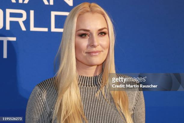 Lindsey Vonn of United States of America during the Climate Austrian World Summit on Hahnenkamm Race Weekend on January 23, 2020 in Kitzbuehel,...