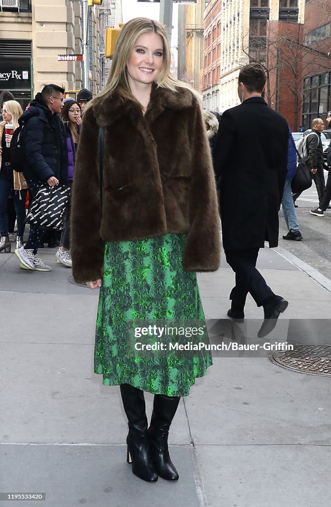 Meghann Fahy is seen outside the Build building on January 23, 2020