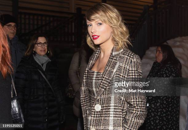 Singer Taylor Swift is seen on Main Street during the Sundance Film Festival on January 23, 2020 in Park City, Utah.