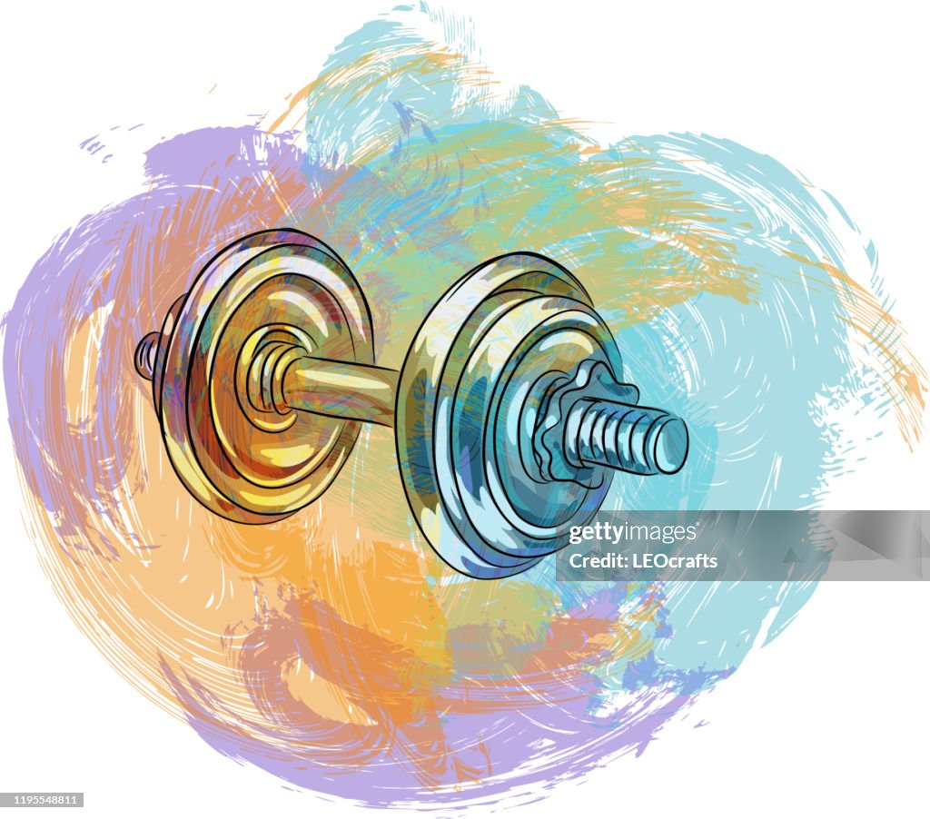 Dumbbell Drawing High-Res Vector Graphic - Getty Images