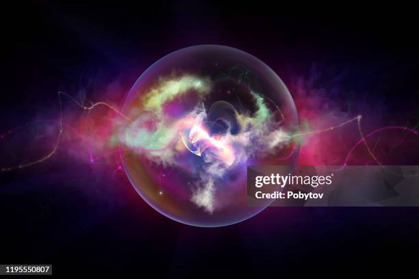 energy sphere - proton stock illustrations