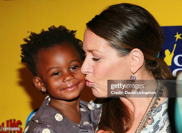 Actress Joely Fisher and daughter Olivia Luna Fisher-Duddy attends Ringling Bros. & Barnum and Bailey & Starlight Children's Foundation's premiere of...