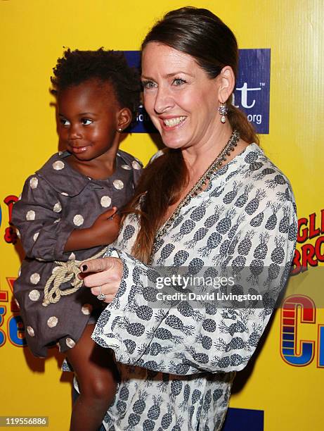 Actress Joely Fisher and daughter Olivia Luna Fisher-Duddy attends Ringling Bros. & Barnum and Bailey & Starlight Children's Foundation's premiere of...