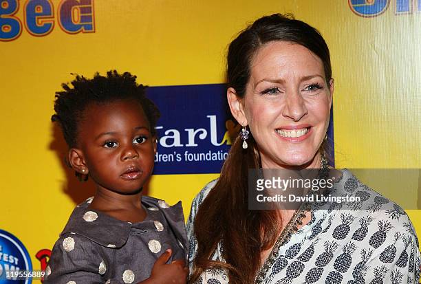 Actress Joely Fisher and daughter Olivia Luna Fisher-Duddy attends Ringling Bros. & Barnum and Bailey & Starlight Children's Foundation's premiere of...