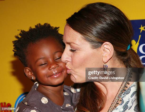 Actress Joely Fisher and daughter Olivia Luna Fisher-Duddy attends Ringling Bros. & Barnum and Bailey & Starlight Children's Foundation's premiere of...