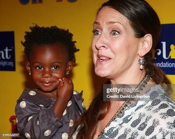 Actress Joely Fisher and daughter Olivia Luna Fisher-Duddy attends Ringling Bros. & Barnum and Bailey & Starlight Children's Foundation's premiere of...