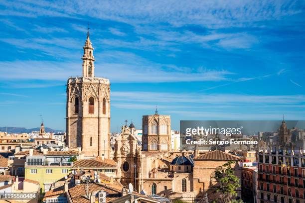 catedral de valencia, comunitat valenciana, spain - comunidad autonoma de valencia - fotografias e filmes do acervo