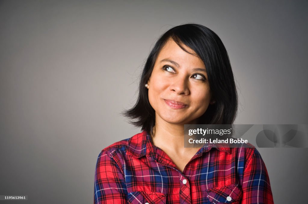 Studio Portrait of Adult Filipino Woman