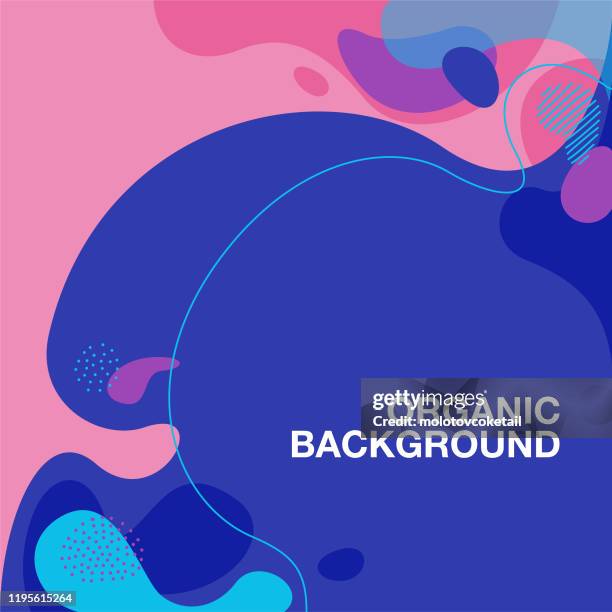 ilustrações de stock, clip art, desenhos animados e ícones de organic shape pattern background - padrão natural