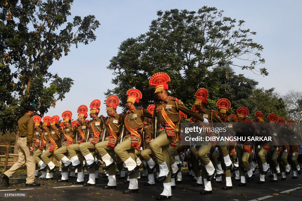 TOPSHOT-INDIA-REPUBLIC DAY-PARADE-REHEARSAL