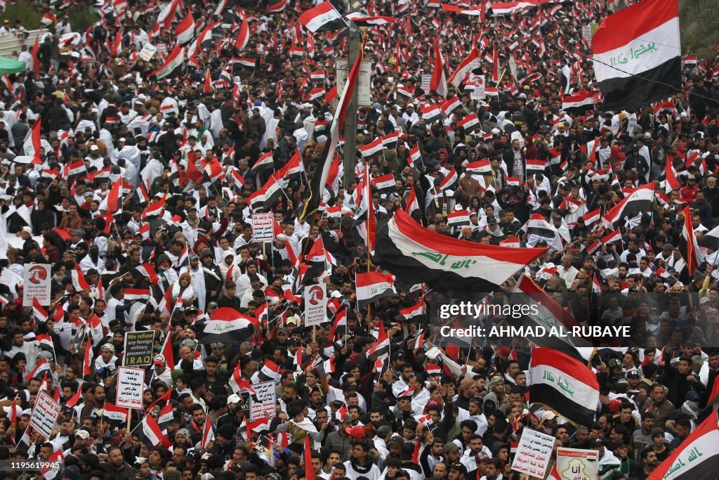 TOPSHOT-IRAQ-US-POLITICS-PROTEST
