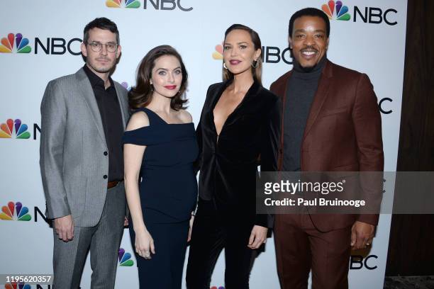 Tate Ellington, Brooke Lyons, Arielle Kebbel and Russell Hornsby attend NBC And The Cinema Society Host A Party For The Casts Of NBC Midseason 2020...