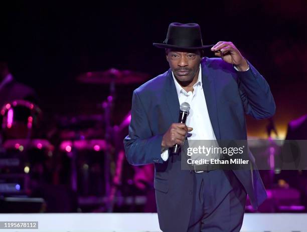 Alexander O'Neil performs during the 2019 Soul Train Awards presented by BET at the Orleans Arena on November 17, 2019 in Las Vegas, Nevada.