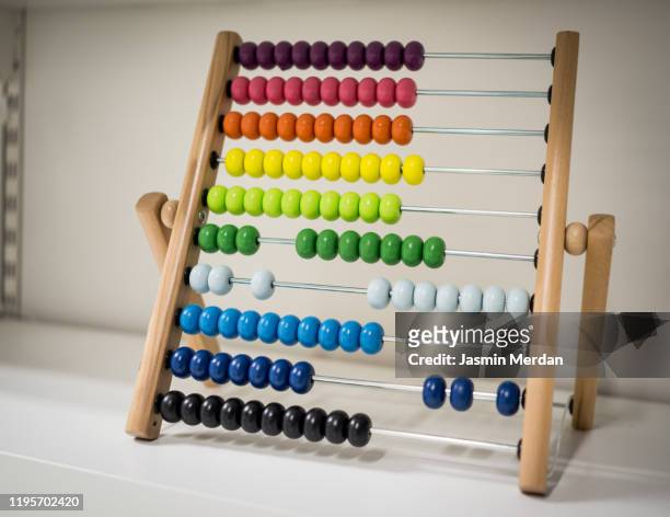 wooden abacus - abacus stock pictures, royalty-free photos & images
