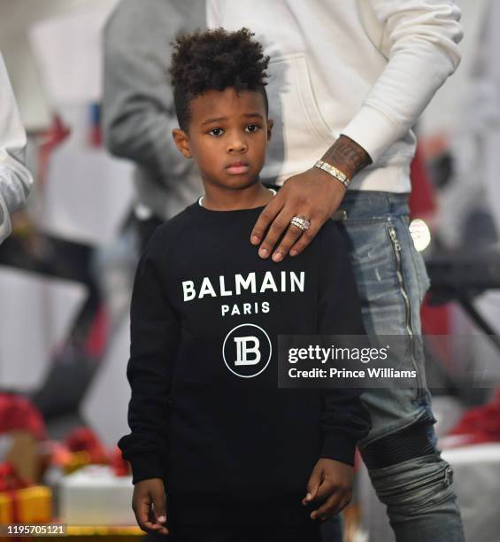 Future Zahir Wilburn attends Free Wishes Foundation Interactive Winter Wonderland on December 22, 2019 in Atlanta, Georgia.