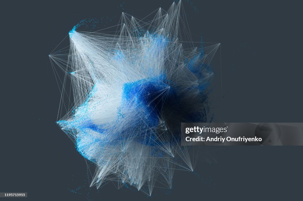 Particle connection network