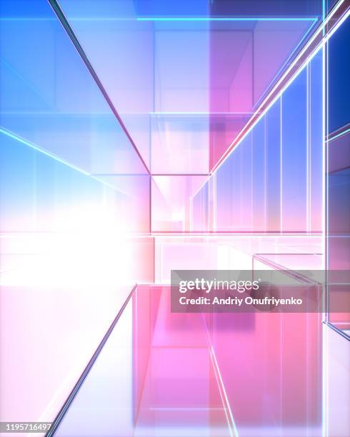 prism blocks - geometric architecture stock pictures, royalty-free photos & images