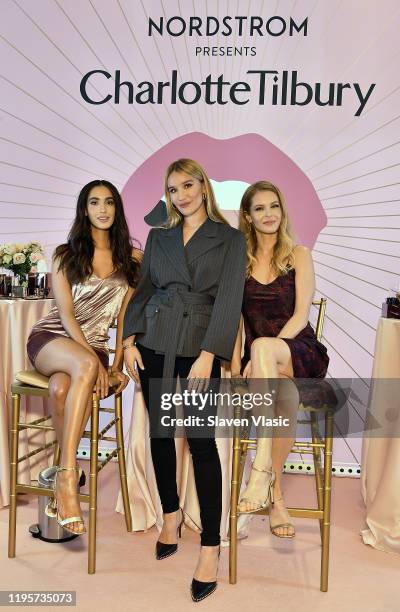 Sofia Schwarzkopf Tilbury , Barry King and Erin Stein attend Charlotte Tilbury Masterclass at Nordstrom NYC on January 23, 2020 in New York City.