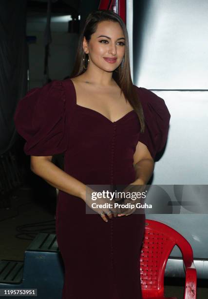 Sonakshi Sinha attends the "Dabang 3" film photocall on December 24,2019 in Mumbai, India