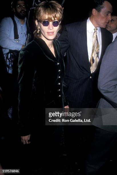 Actress Julia Roberts attends the "Crooklyn" New York City Premiere on May 9, 1994 at Loews Astor Plaza in New York City.
