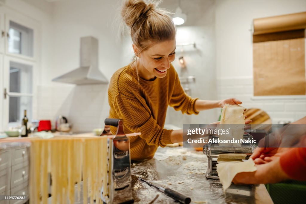 Herstellung hausgemachter Pasta